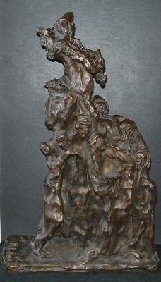Sample artwork by Zoltan Perlmutter (1922 - 2002), known for expressionist painting, sculpture - View similar artists and auction records